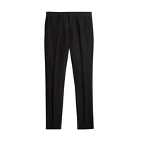 BLACK Pantalon de costume en lin et soie