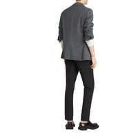 BLACK Pantalon de costume en lin et soie