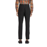 BLACK Pantalon de costume en lin et soie