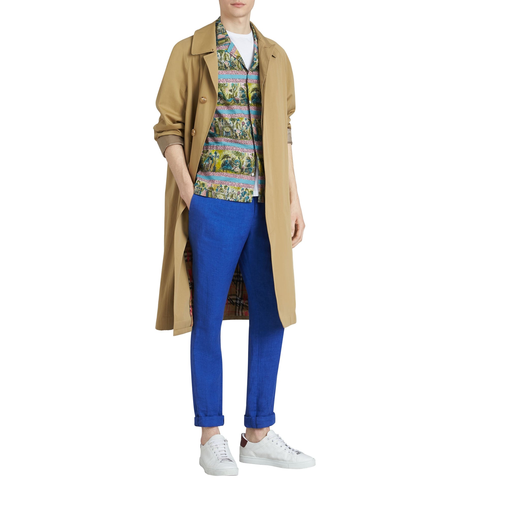VIOLET BLUE Pantalon de coupe Soho en lin