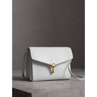 Petit sac à bandoulière en python - Blanc Craie