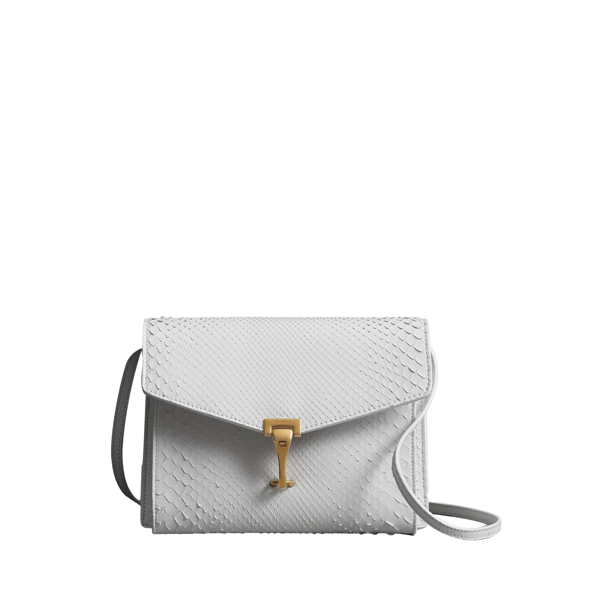Petit sac à bandoulière en python - Blanc Craie