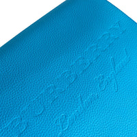 NEON BLUE Grand sac Messenger en cuir estampé