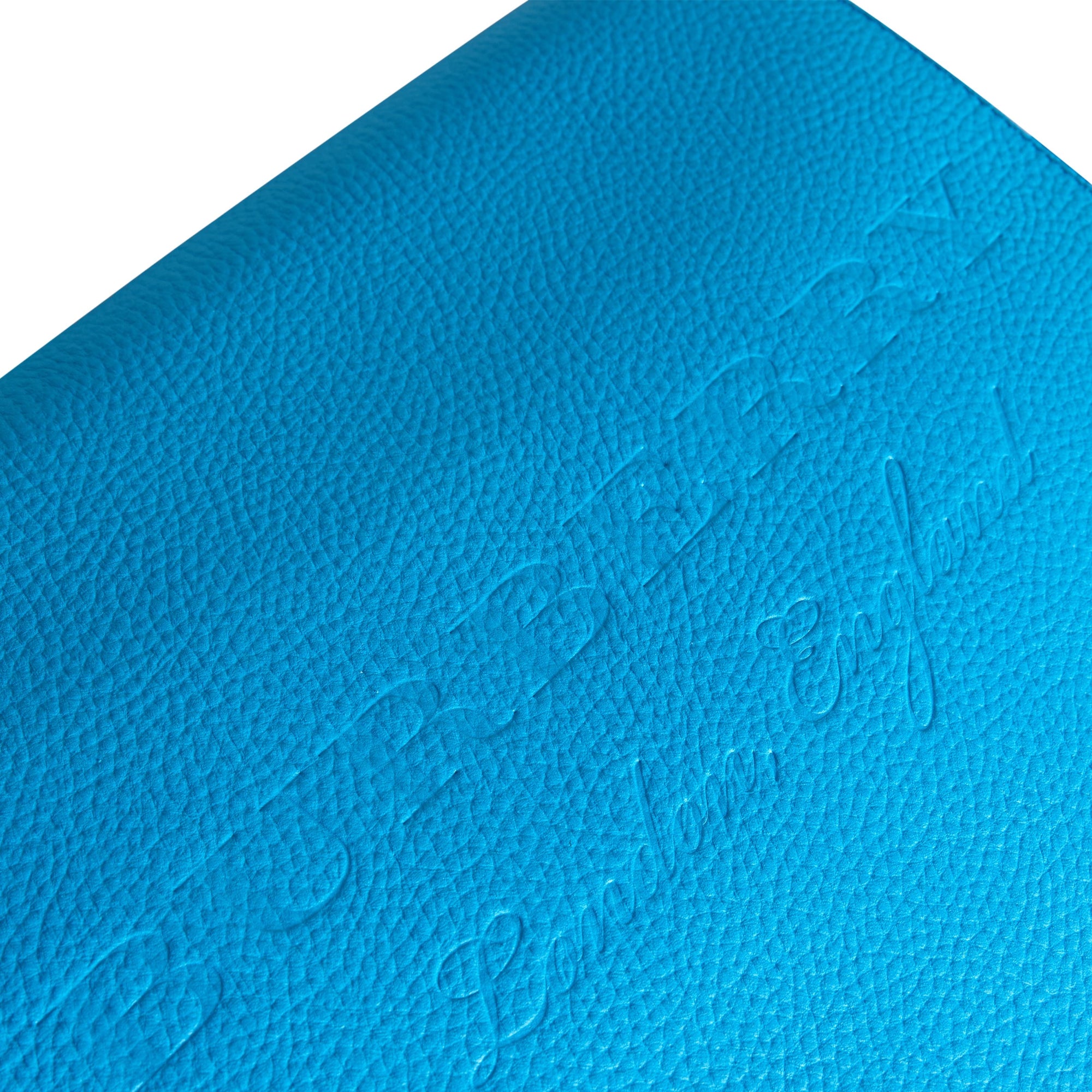 NEON BLUE Grand sac Messenger en cuir estampé