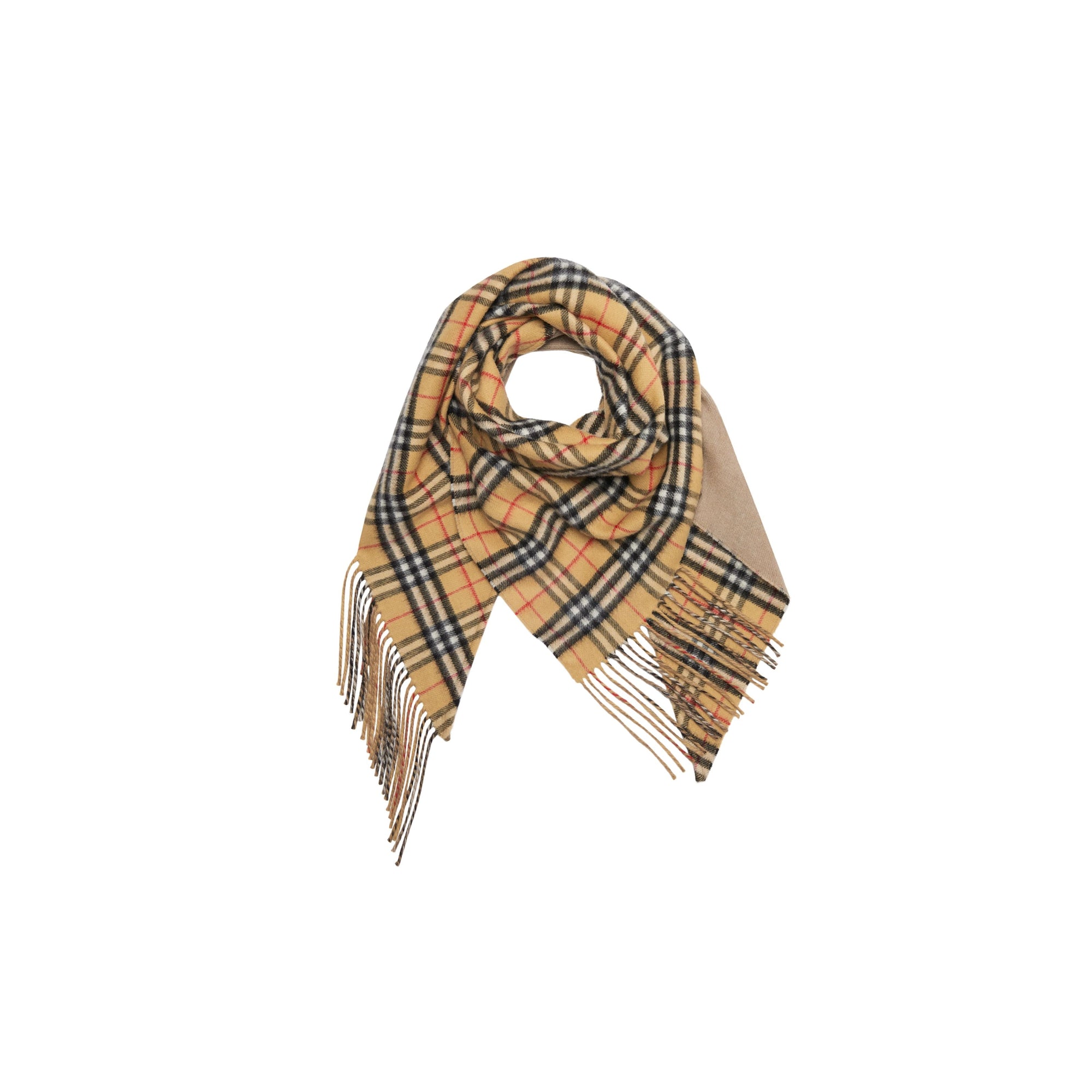 SANDSTONE Bandana Burberry en cachemire à motif Vintage check