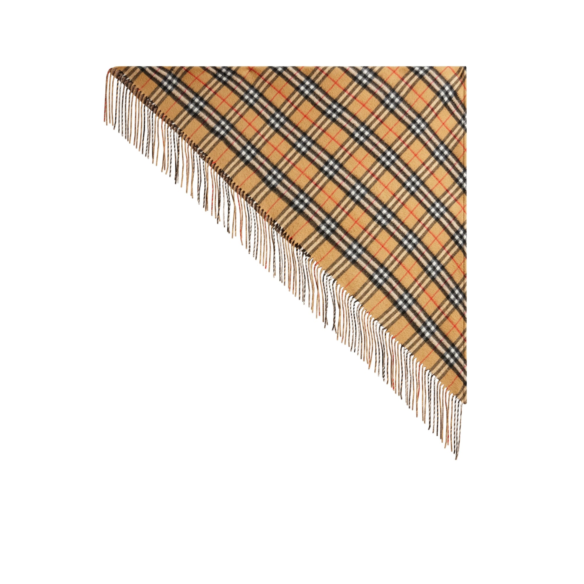 SANDSTONE Bandana Burberry en cachemire à motif Vintage check