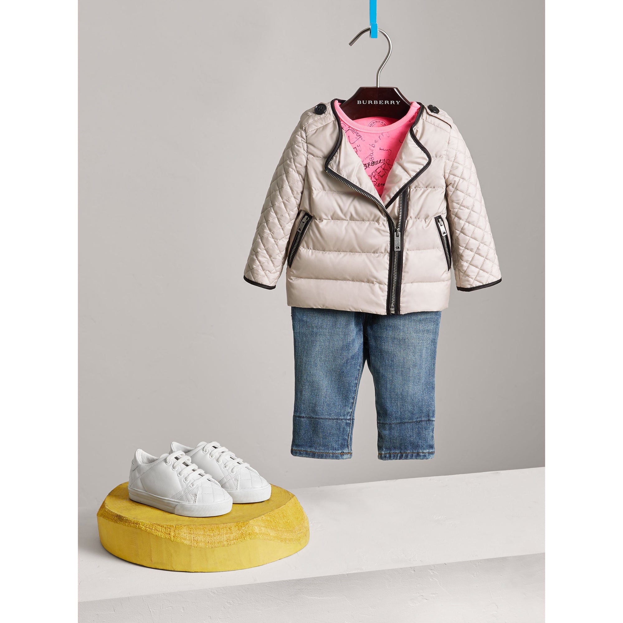 TAUPE GREY Veste imperméable rembourrée en duvet