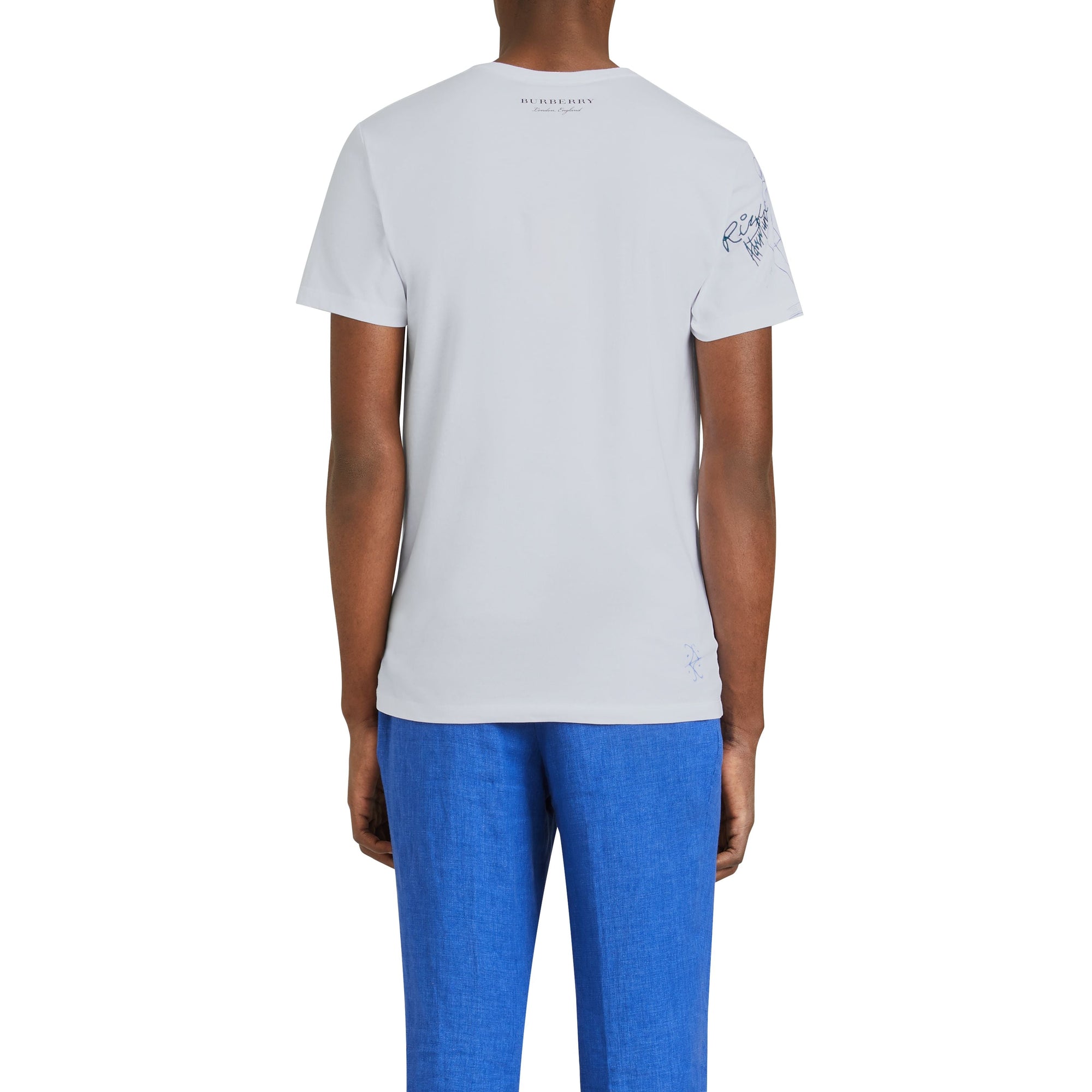 WHITE T-shirt en coton avec imprimés dessinés