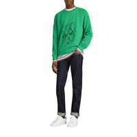 BRIGHT GREEN Sweat-shirt en coton à imprimé aventure