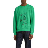 BRIGHT GREEN Sweat-shirt en coton à imprimé aventure