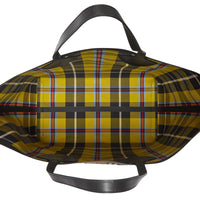 AT YELLOW/FLAXYELLOW Sac tote The Giant réversible en coton à motif Vintage check