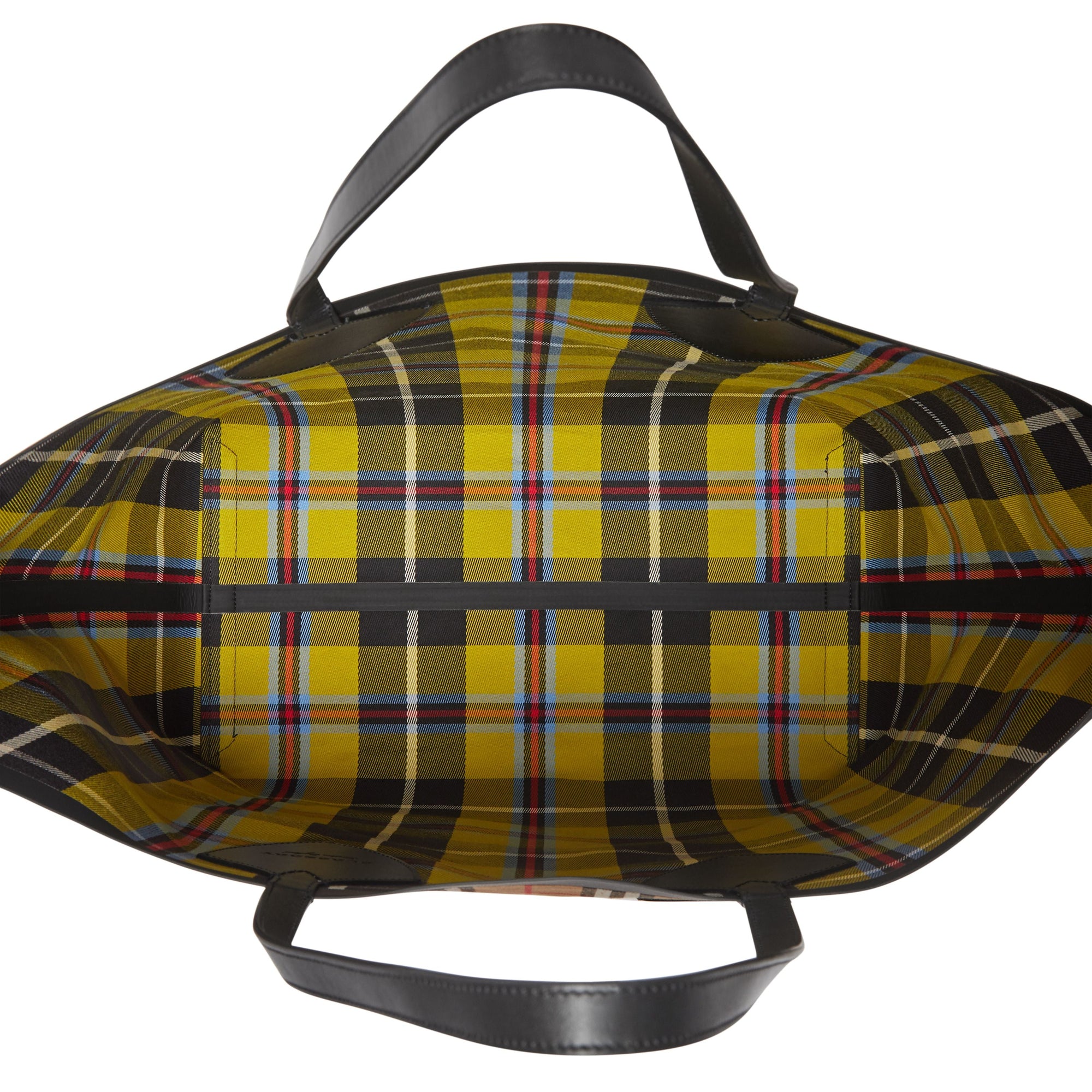 AT YELLOW/FLAXYELLOW Sac tote The Giant réversible en coton à motif Vintage check
