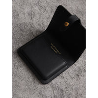 BLACK Porte-cartes en cuir à rivets avec bouclier du Cavalier