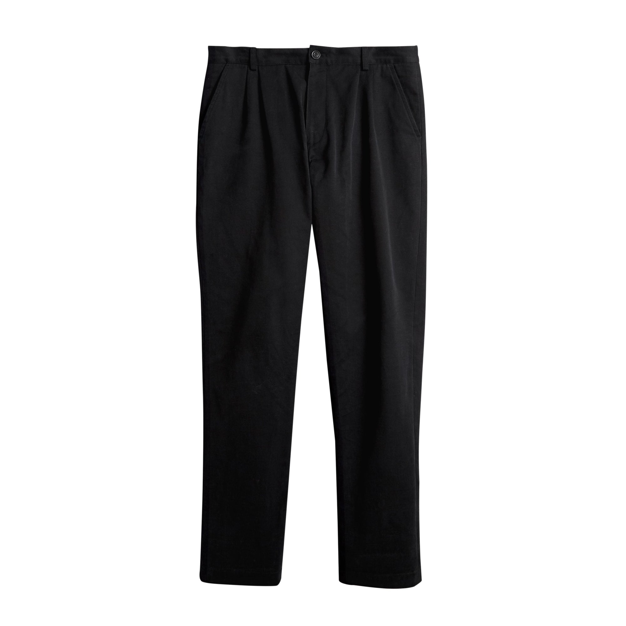 BLACK Pantalon ample en toile de coton