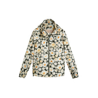 BLACK Veste à capuche en matière technique légère avec imprimé marguerite