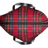 Sac tote the giant moyen en vintage check - Jaune antique & rouge vif