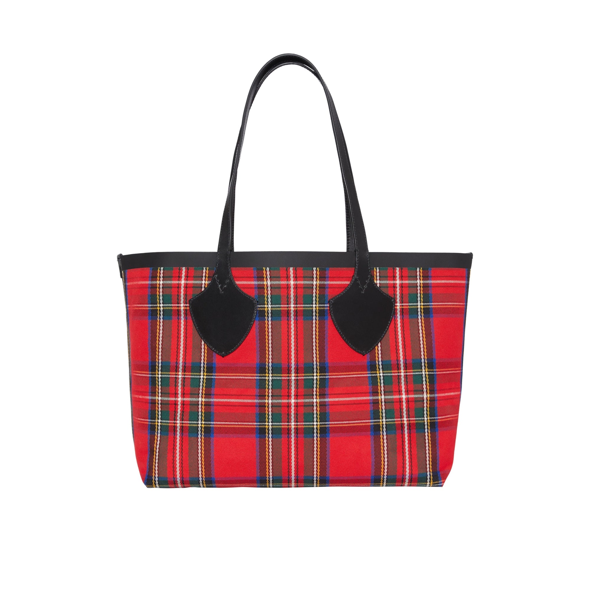Sac tote the giant moyen en vintage check - Jaune antique & rouge vif