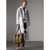 CARAMEL/FLAX YELLOW Sac tote The Giant moyen réversible en coton tartan
