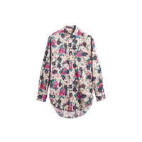 NATURAL Chemise à imprimé floral aquarelle