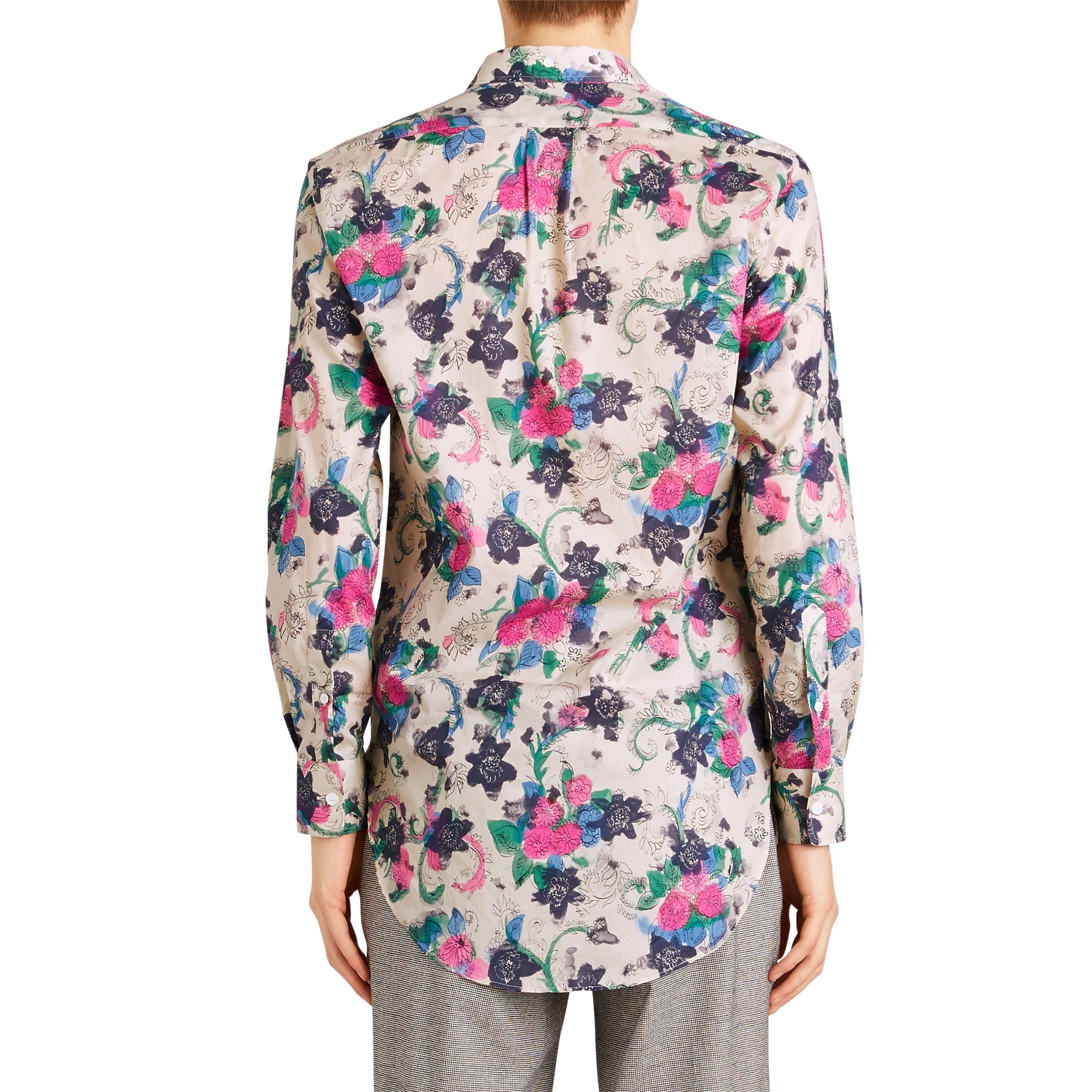 NATURAL Chemise à imprimé floral aquarelle