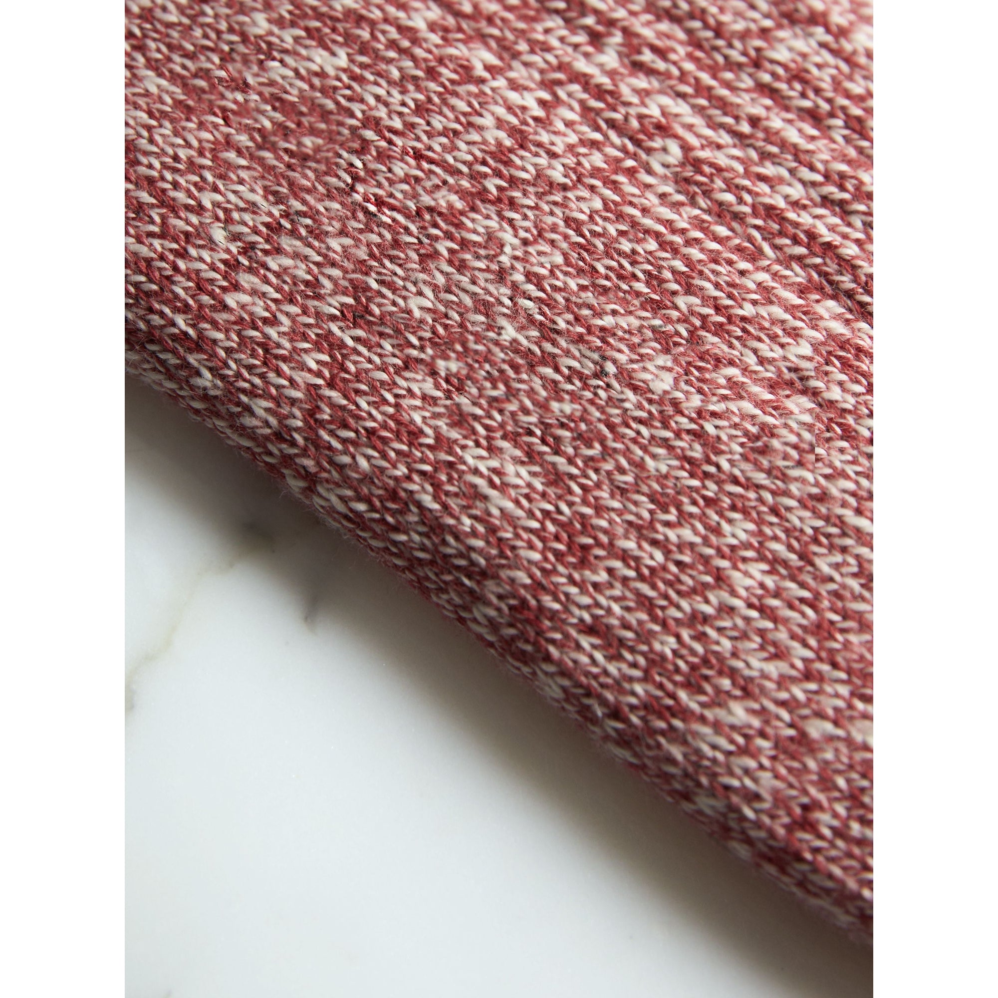 BURGUNDY Chaussettes en grosse maille de coton mouliné à rayures