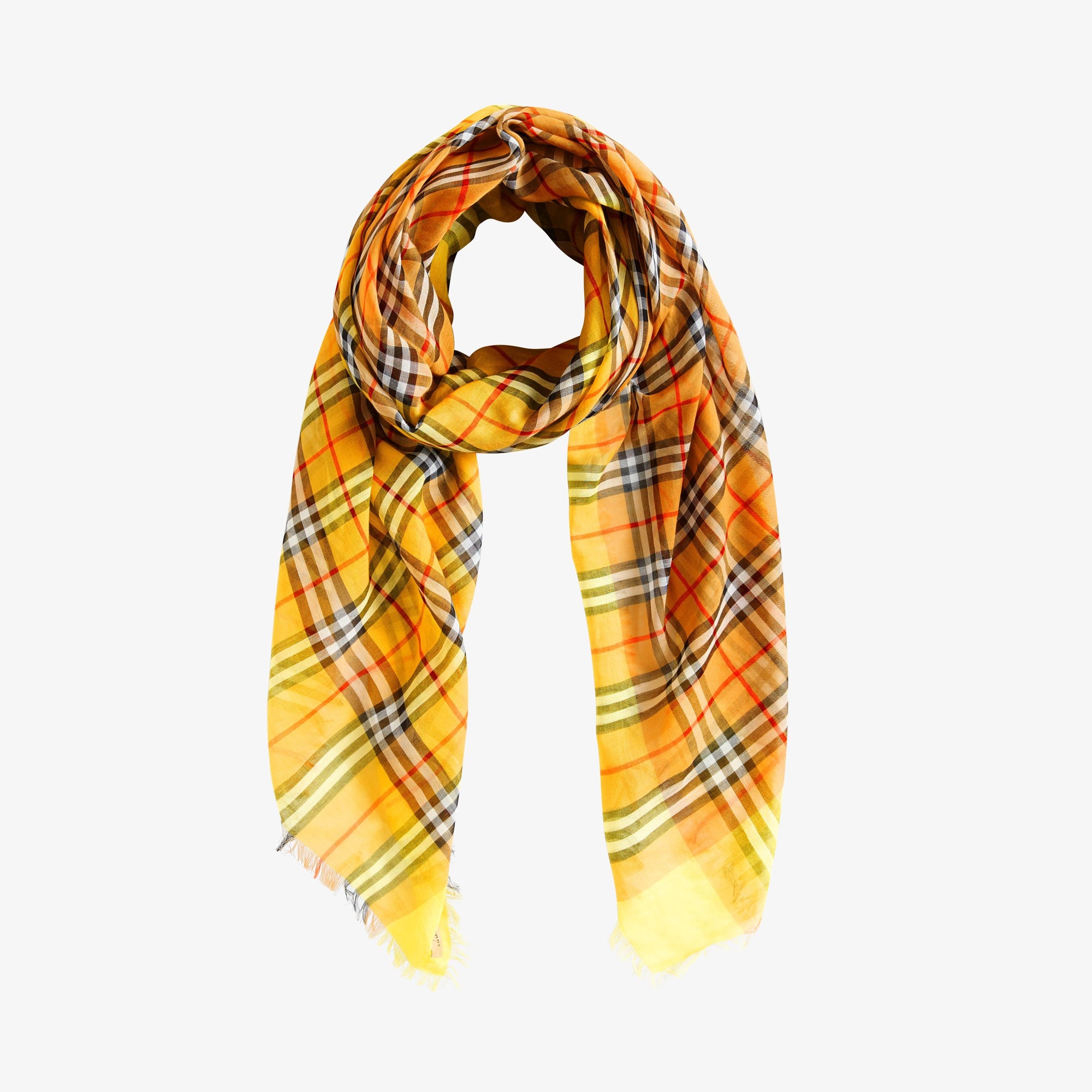 BRIGHT LEMON Carré bicolore en coton à motif Vintage check