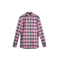 BRIGHT CORAL PINK Chemise en coton à motif check
