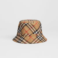 ANTIQUE YELLOW Bob en coton à motif Vintage check