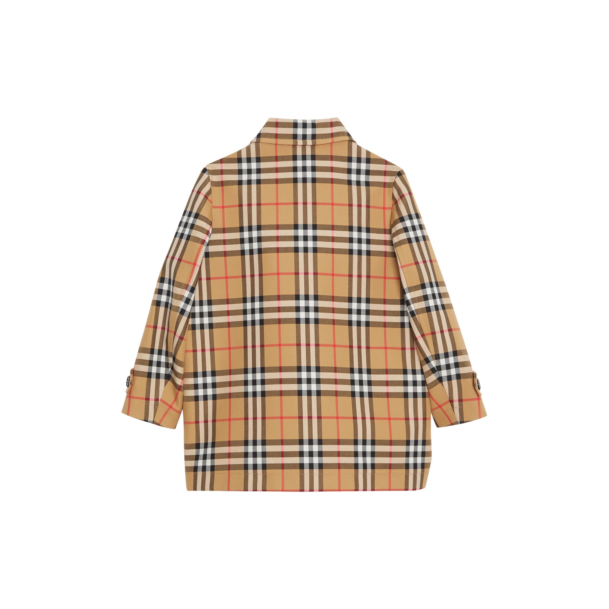 ANTIQUE YELLOW Paletot en coton Vintage check