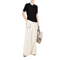 BLACK T-shirt en soie et cachemire