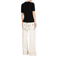 BLACK T-shirt en soie et cachemire