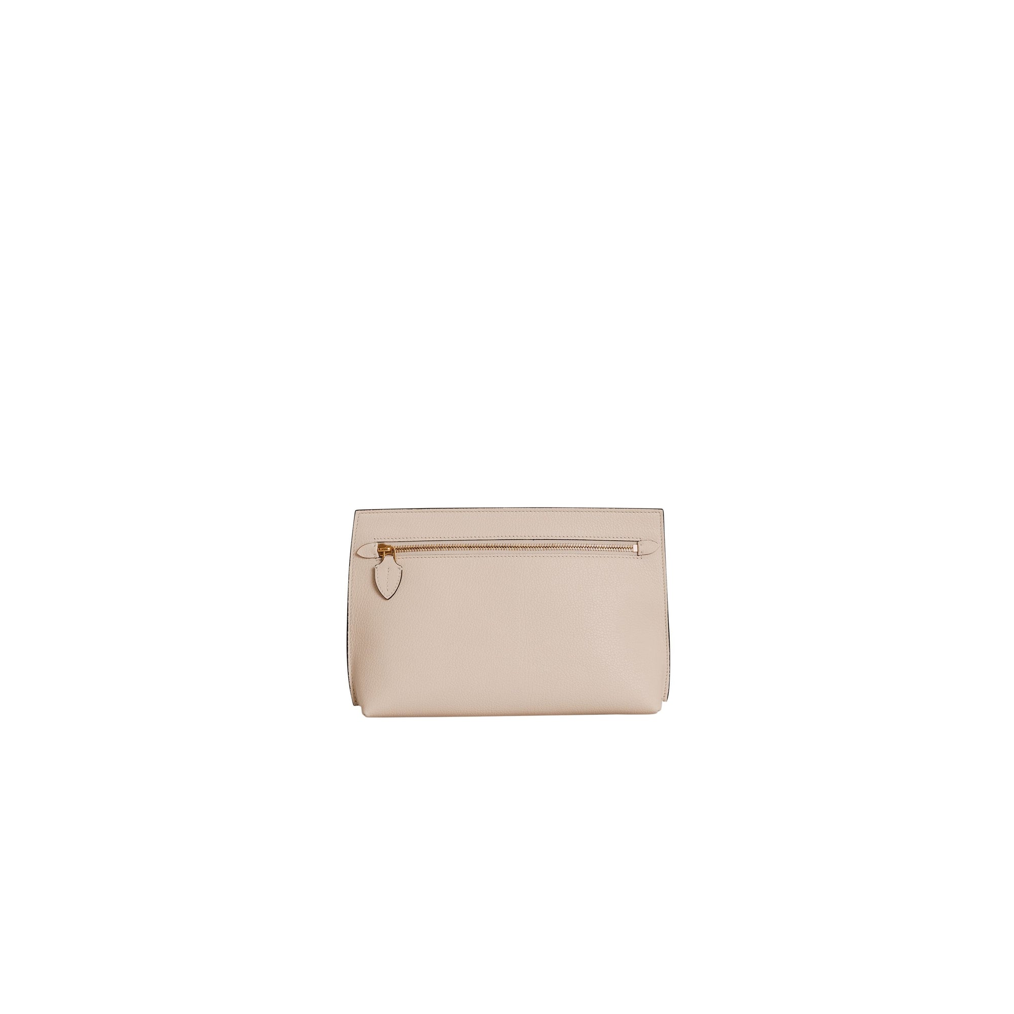 STONE Clutch wristlet en cuir grainé