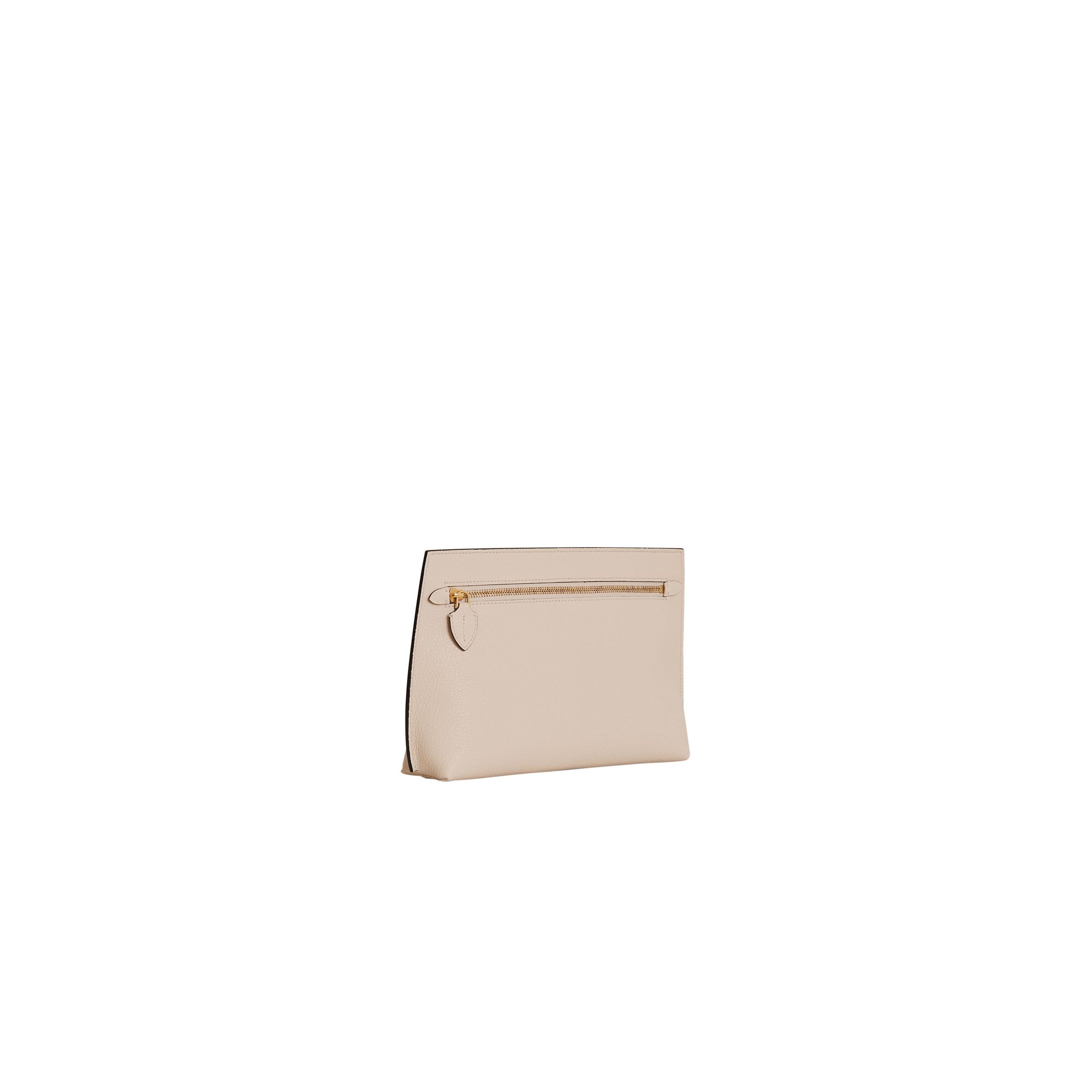 STONE Clutch wristlet en cuir grainé