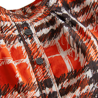 BRIGHT RED Chemise en coton à motif check griffonné