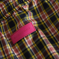 BRIGHT CORAL PINK Combinaison à motif check avec bordures rayées