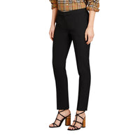 BLACK Pantalon ajusté de coupe droite en laine
