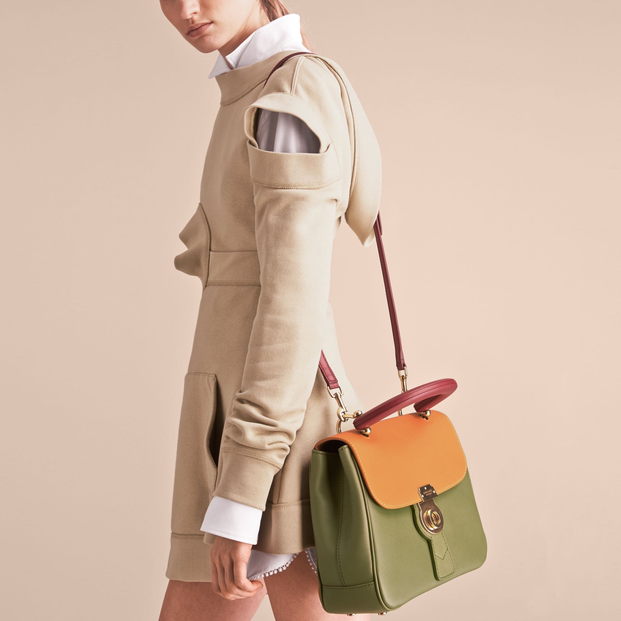 MOSS GREEN/OCHRE YEL Sac à main DK88 medium