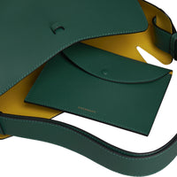 VIRIDIAN GREEN Grand sac The Bucket en cuir