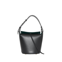 Petit sac the bucket en cuir - Noir