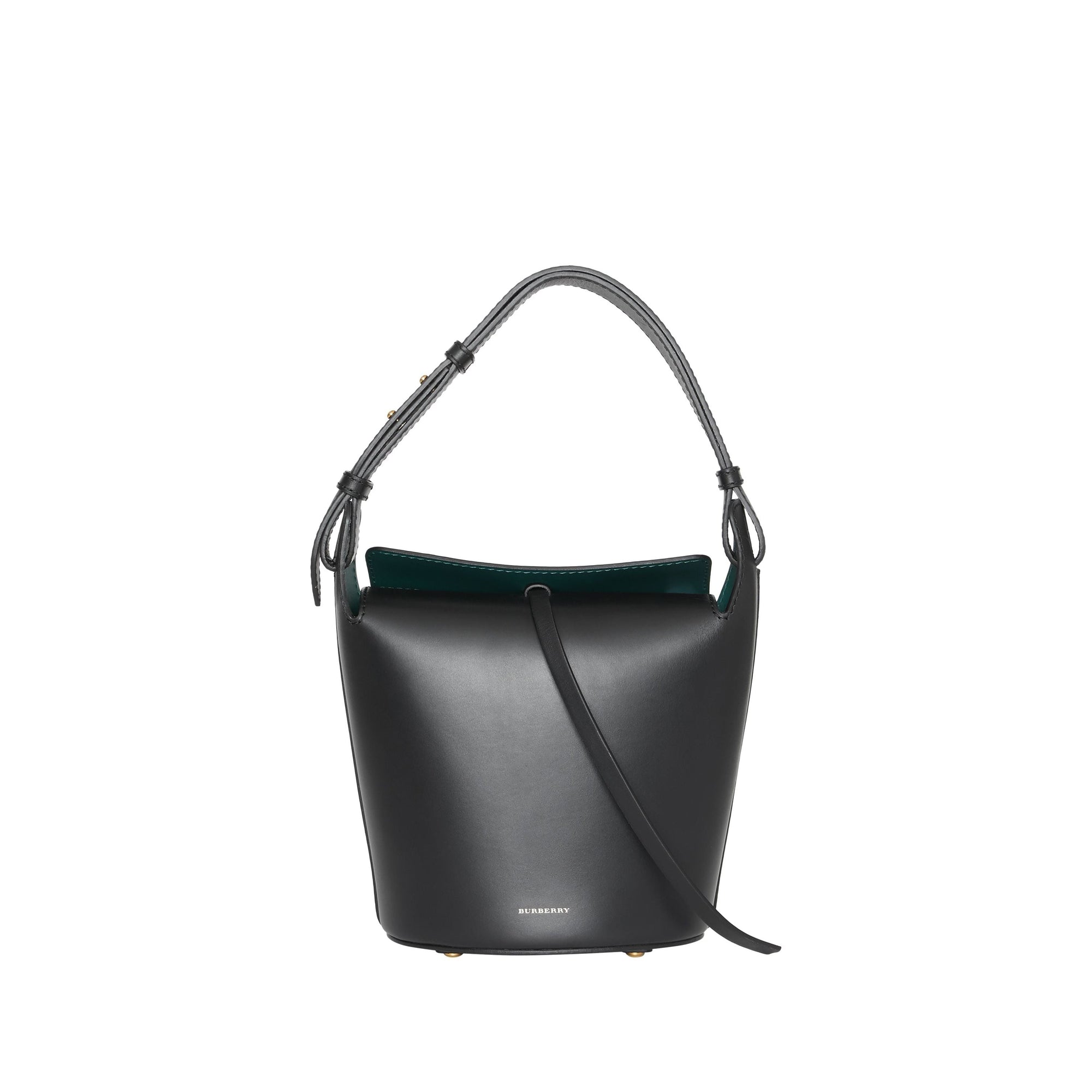 Petit sac the bucket en cuir - Noir