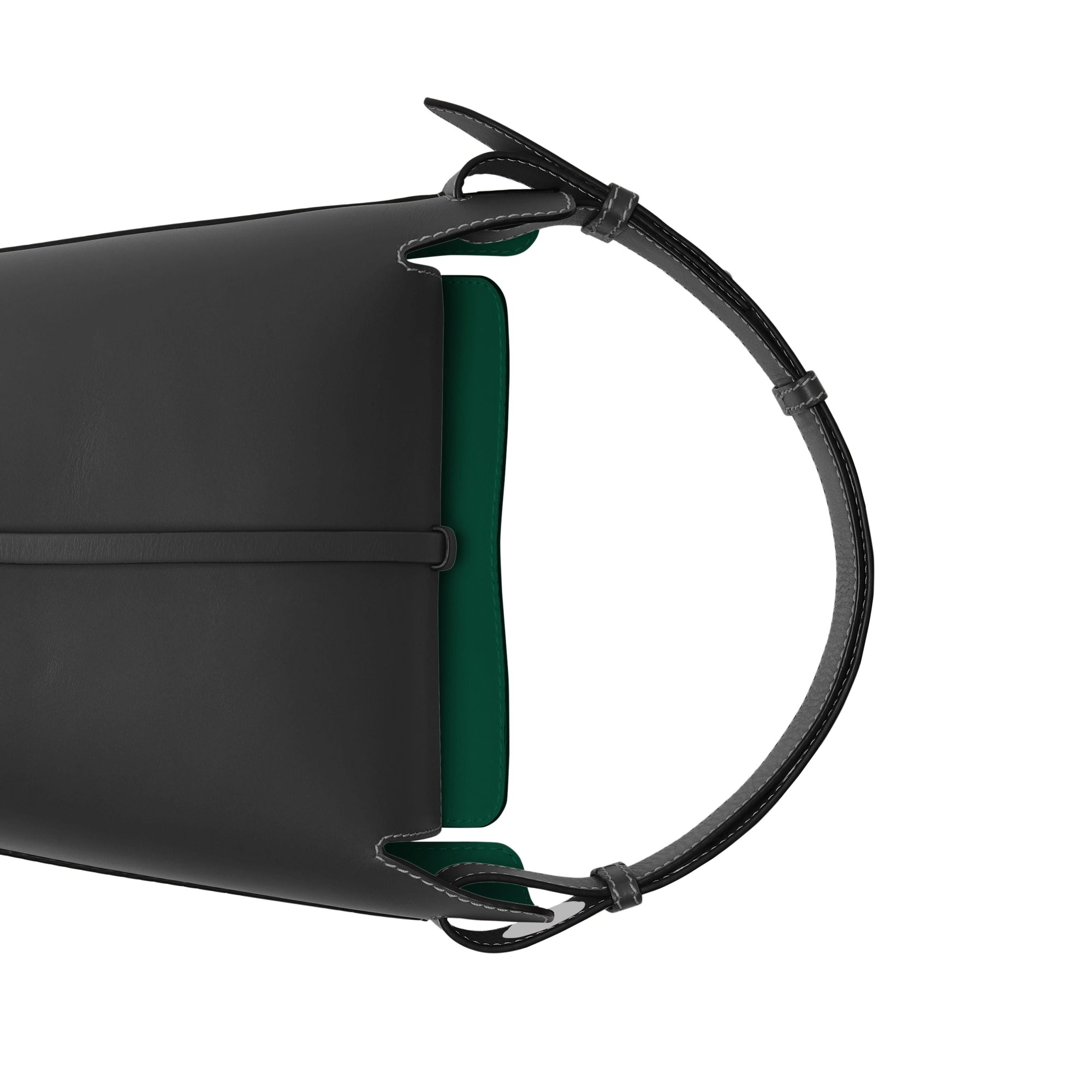 Petit sac the bucket en cuir - Noir