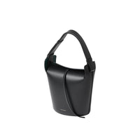 Petit sac the bucket en cuir - Noir