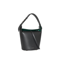 Petit sac the bucket en cuir - Noir