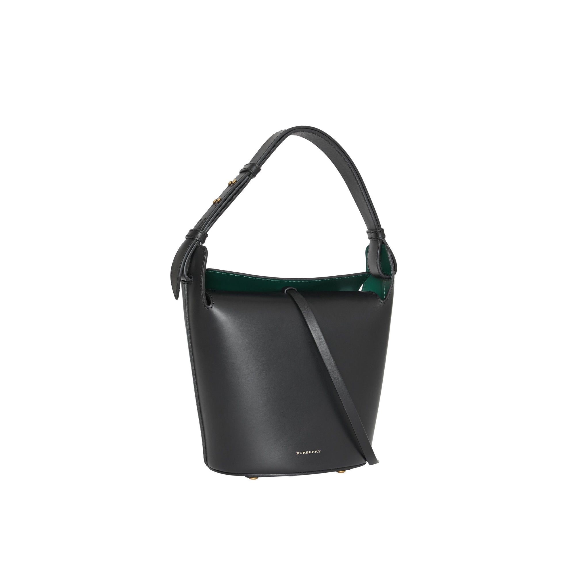 Petit sac the bucket en cuir - Noir