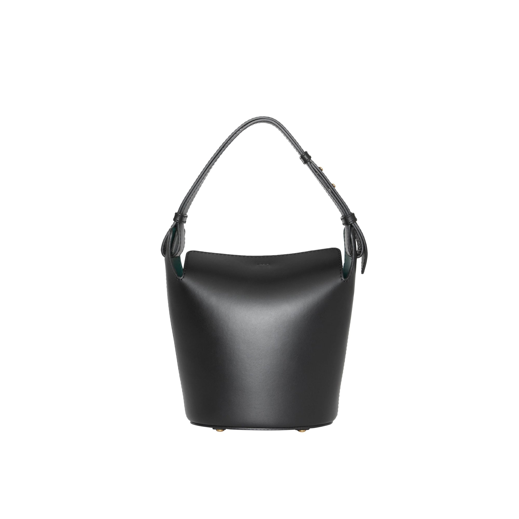 Petit sac the bucket en cuir - Noir