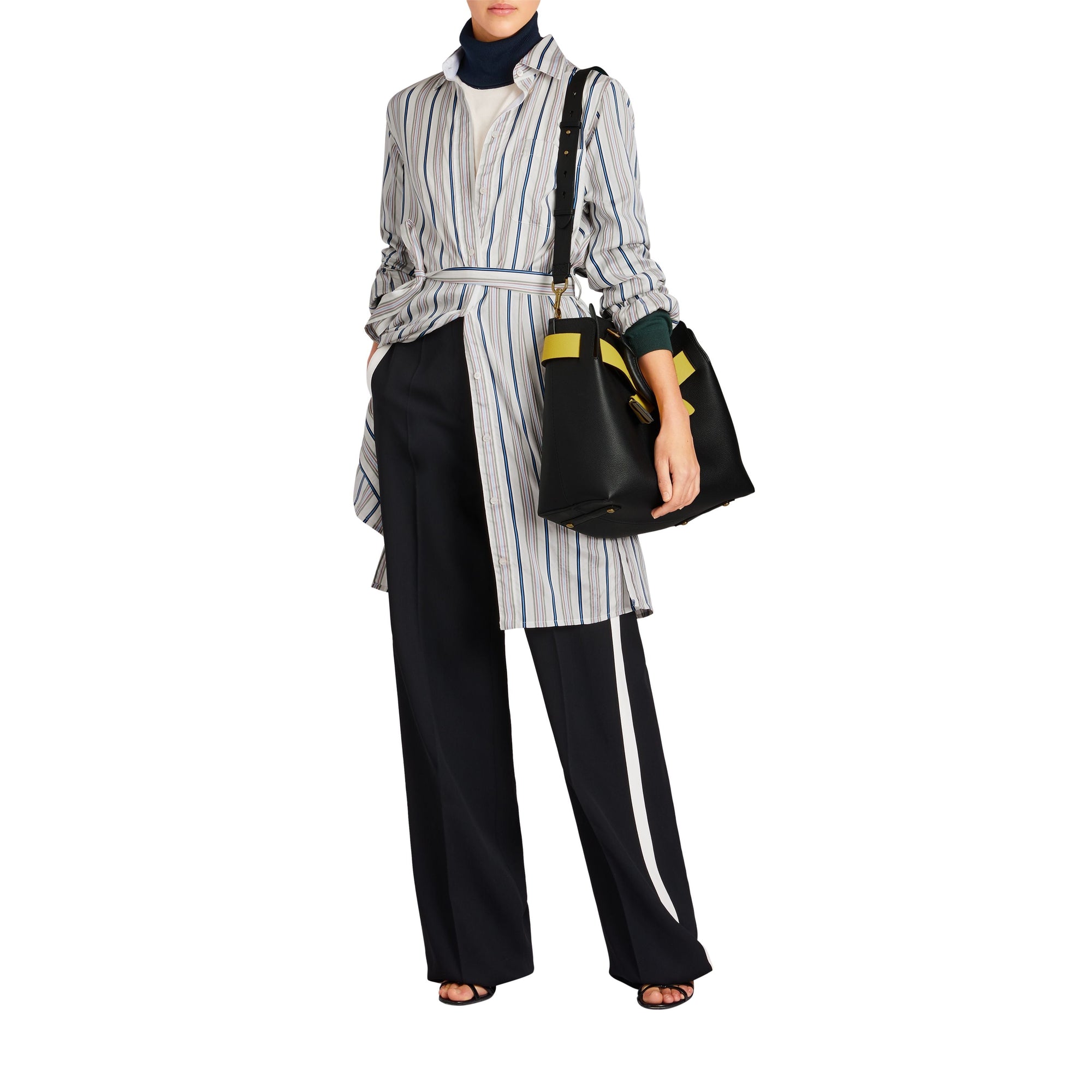 Sac the belt moyen en cuir - Noir