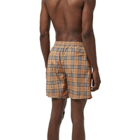 CAMEL Short de bain check à cordon de serrage