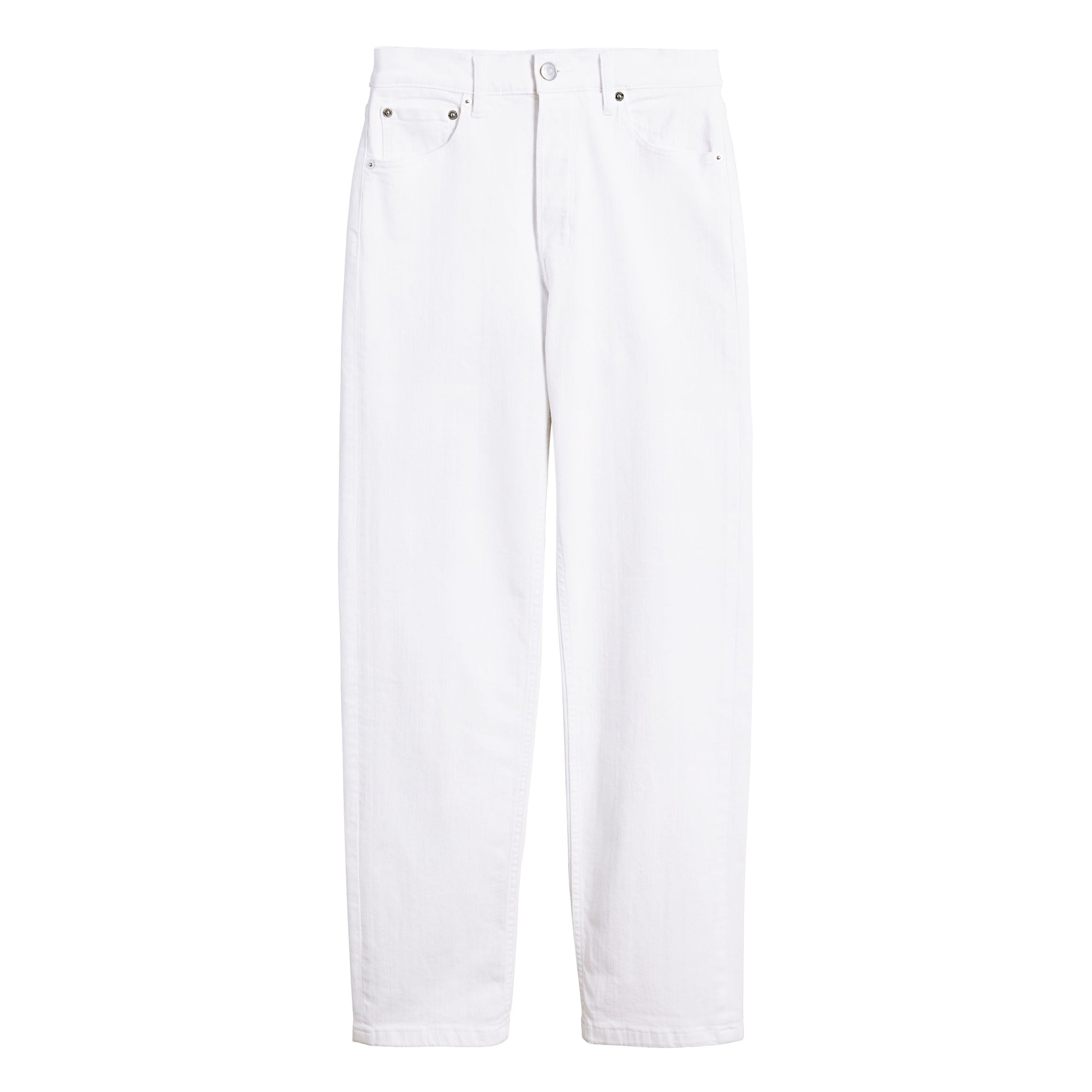 WHITE Jean de coupe droite en denim ultra-stretch