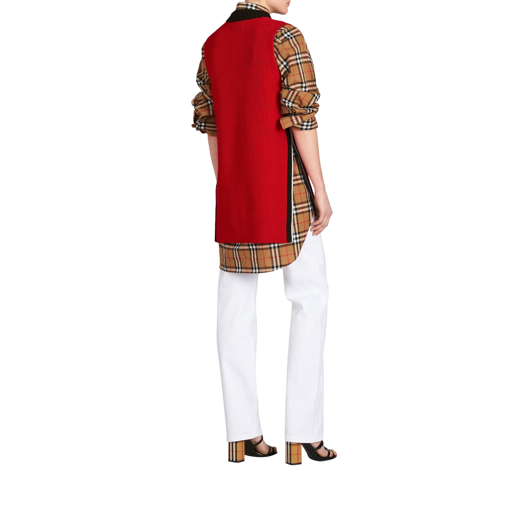 WHITE Jean de coupe droite en denim ultra-stretch