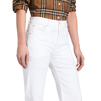 WHITE Jean de coupe droite en denim ultra-stretch
